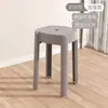 Banco de Plástico Moderno Minimalista Silencioso Antiderrapante Sala de Estar Mesa de Jantar Banco de Jantar Empilhável Uso Doméstico Banco Espessado Cadeira Alta
