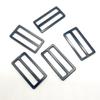 En stock accesorios de herrajes para equipaje al por mayor hebilla ajustable de aleación de zinc hebilla japonesa metal negro hebilla deslizante de tres posiciones hf