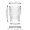Taza de Vidrio Apilable con Rayas Verticales Transfronteriza Taza de Café Estilo Retro Americano Taza de Agua Estilo Ins Taza de Vidrio con Relieve para Bebidas de Jugo