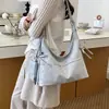 Bolsa Tote Simples de Nicho Estilo Coreano Bolsa Feminina 2026 Nova Sensação de Alto Padrão Temperamento Bolsa para o Dia a Dia Sob o Braço Bolsa de Ombro Único Transversal