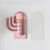 Desenho animado criativo três gancho gancho bonito estudante dormitório punch-free sem costura pegajoso gancho de parede porta pendurada chave gancho