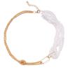 Colar de Pérolas Feminino Moda Ot Fivela Amor Pingente Clavícula Corrente Cyber Celebrant Acessórios Estilo Frio Suéter Clavícula Corrente