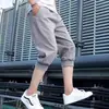 Novos shorts de verão respiráveis de secagem rápida para homens, modernos, casuais, simples, versáteis, calças capri, calças de praia para jovens, roupa casual