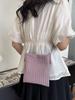 2024 Nova Vertical Mini Simples Ombro Crossbody Casual Bolsa para Celular Verão Portátil Bolsa para Chave de Celular