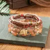 Conjunto de Pulseiras Boêmia de Cristal Multicamadas Novo Estilo Transfronteiriço Africano Moda Feminina DIY Pulseira de Contas Pulseira