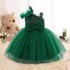 Vestido para Menina, Vestido de Passarela Princesa com Lantejoulas, Novo Estilo Saia de Tule Fofa para Bebê Menina, Vestido Infantil com Laço para Um Ano