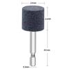 Cabeça de moagem de cabo hexagonal cabeça de moagem de corindo marrom reparo de pneu cabeça de moagem estendida cabeça de moagem furadeira elétrica manual roda de moagem interna automática