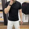 Moda Outono Estilo Coreano Tendência Masculina Emagrecedor Despojado Bonito Gola Lapela Top Novo 2025 Commute de Negócios Confortável Camiseta Lisa