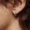 Pendientes Irregulares Facetados de Estilo Minimalista para Mujer, Pendientes con Diseño de Forma Geométrica, Pendientes de Moda de Lujo Ligero de Nicho