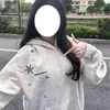 Sudadera con capucha bordada de copo de nieve Otoño/Invierno 2026, Sudadera con capucha pesada de moda para pareja, Chaqueta gruesa nueva con forro polar