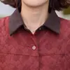 Jaqueta da Moda Nova para Primavera e Outono para Mães de Meia-Idade e Idosas, Blusa Feminina com Gola Reversível Estilosa, Caimento Solto, Casaco Casual Exquisito e Versátil