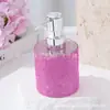 Botella dispensadora de tipo pulsador con incrustaciones de diamantes transfronteriza, gel de ducha, loción, botella vacía, botella de desinfectante de manos creativa para el hogar, 300 ml