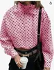 Camisa de Manga Larga con Lunares Nueva Transfronteriza Europea y Americana 2026 para Mujer, Top Casual de Moda Holgado, Artículo Popular de Comercio Exterior