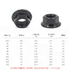 Tuerca Hexagonal con Brida de Acero Inoxidable 304 Zinc Negro Superficie de Brida Negra Dentada Antideslizante Tuerca M2.5~M16