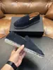Mocassins Populares Masculinos de Camurça Genuína com Detalhe de Palha Kt, Sapatos Casuais de Calçar, Produtos Populares de Venda Cruzada