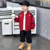 Chaqueta de Béisbol Estilo Otoño para Niños 2026 Nuevo Estilo Niño Pequeño Estilo Coreano Bloque de Color Deportivo Chaqueta de Cuello Alto Top Versátil