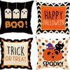 Funda de Almohada Halloween Transfronteriza Fantasma Calavera Almohada Decoración Sala de Estar Almohada Sofá Cojín Cabecera Soportes Personalización Personalizada