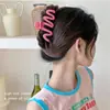 Nuevo Modelo 2025 Diseño Sencillo Pinza para el Cabello de Tiburón con Forma de Ola para la Parte Trasera de la Cabeza, Pinza Grande de Gama Alta para Mujeres