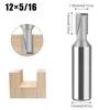 Conjunto de 12 Peças de Facas de Limpeza de Fundo, Facas de Ranhurar, Fresas para Madeira, Ferramentas de Ranhurar Bakelite, Cabeças de Ferramenta para Tupia de Acabamento, Brocas para Tupia de Máquina de Gravação