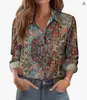 Cardigan de punto para mujer con estampado digital 3D de moda, manga larga, transfronterizo, de Aliexpress, europeo y americano