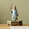 Estátua de Guan Gong Pequeno Guan Yu Figura de Cerâmica Enfeites Sala de Estar Chinesa Gabinete de Vinho Mesa de Escritório Artesanato Decorativo