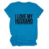 AMO A MI ESPOSO PERO Amazon wish sitio independiente playera casual simple de mujer cuello redondo manga corta
