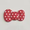 Nuevos Accesorios de Lazo Grande Rojo Lindo DIY Tocado Pasador Lazo de Puntos Decoración para Funda de Teléfono Móvil
