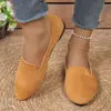 Nuevos Zapatos de Salón Individuales para Mujer de Talla Grande, Estilo Europeo y Americano, Color Sólido, Puntiagudos Casuales, Mocasines Planos sin Cordones para Mujer, Tallas 36-41, 42, 43