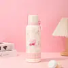 Taza Termo Minimalista de Lujo Ligero de Gran Capacidad Acero Inoxidable 316 Taza Termo para Mujeres Oficina Exterior Portátil Taza de Agua con Popote