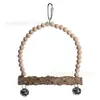Brinquedo para papagaio, brinquedo para pássaro, brinquedo de madeira pimenta, poleiro, escada, balanço, escada de escalada, escada suspensa, estrutura de brincar combinada, transfronteiriço