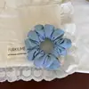 Elástico de Cabelo Simples com Design Patchwork, Acessório de Cabelo Estilo Intestino Delgado para Mulheres, Elástico de Cabelo de Corduroy de Tecido, Estilo Coreano com Toque de Luxo, Rabo de Cavalo