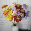 Flores de Clematis, Flores de Cordyceps, Flores Gesang de Cuatro Cabezas, Arte Floral con Gradiente de Dos Tonos, Decoraciones de Boda en el Jardín de Monet, 15 Colores Disponibles