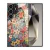 Adequado para Capa de Celular Samsung A52 A16 S25Ultra Flor S26 Capa de Vidro A15 Paisagem S24 Capa Protetora A56