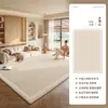 Tapete estilo creme sala de estar novo estilo lavável à prova d'água à prova de manchas quarto cabeceira sem manutenção tapete de chão para casa