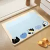 Nueva Alfombrilla de Suelo de Barro Diatomeas Dura de Secado Rápido para Baño, Alfombrilla Antideslizante Absorbente de Agua para Inodoro del Hogar, Alfombrilla de Baño a Prueba de Humedad