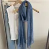 Bufanda de mujer para otoño e invierno, nueva bufanda de seda de color liso de estilo japonés de alta gama, chal largo, calentador de cuello cálido