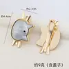Base de Horquilla Songjin Accesorios de Nuevo Estilo Chino Tela Bordada Teñida de Azul Horquilla de Pico de Pato en Blanco para Manualidades