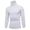 Comércio Exterior Europeu e Americano Transfronteiriço AliExpress Malhas Masculinas Outono e Inverno Novo Gola Alta Cor Jovem Camisa Base Suéter para Homens