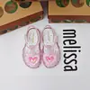 Sandalias Nuevas para Niños Melissa Baotou Agujero melissa Gradiente Arena Movediza Amor Zapatos de Gelatina Mujer Bao Xiang