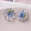 Pendientes de resina de crisantemo, flores secas frescas y transparentes, para teléfono móvil, parches, accesorios de joyería DIY, venta al por mayor
