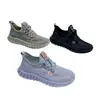 Zapatillas casuales transpirables de punto volador con coco para hombre, venta al por mayor transfronteriza, zapatos de punto volador para hombre de primavera y otoño para comercio exterior, venta directa del fabricante, en stock