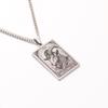 Collar de las Doce Constelaciones Europeo y Americano Transfronterizo Logo Colgante Militar Retro Hombre Tarot Acero Inoxidable Tarot
