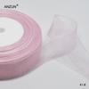 Gasa de nieve transparente de 4 cm y 45 m con gancho para sombrero, accesorios para el cabello, lazo de bricolaje, regalo de boda, cinturón, 50 yardas/rollo