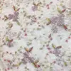 Tela plana bordada multicolor 2021 primavera y verano nuevo encaje tela de lentejuelas vestido ropa de mujer vestido en stock