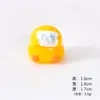 Nuevo adorno de resina de pollito amarillo transfronterizo, decoración de escena en miniatura DIY, figura de animal linda para coche y escritorio