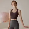 Sujetador Deportivo de Tirante Ancho para Mujer, Ropa Exterior de Fitness Una Pieza con Almohadillas en el Pecho, Camiseta sin Mangas de Yoga, Camiseta sin Mangas de Yoga con Almohadillas Integradas en el Pecho