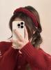 Diadema de Año Nuevo para Mujer 2024 Nueva Diadema de Terciopelo de Calavera Alta de Gama Alta Accesorios para el Cabello de Año Nuevo Otoño e Invierno Horquilla Retro