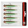 Venta al por mayor de fábrica capa de natación completa Señuelo Luya 9cm12.5g anzuelo simple cola en T pez plomado cebo blando anti-colgante fondo cebo artificial
