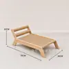 Placa de arranhar para gatos em madeira e sisal em estoque, cama de gato, sofá grande para gatos resistente ao desgaste, chaise longue