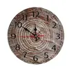 Relojes de Pared de Madera Serie Vintage de Moda Europea y Americana Transfronterizos para Comedor y Sala de Estar, Varios Estilos, Relojes de Imagen sin Marco, Venta al por Mayor desde el Fabricante